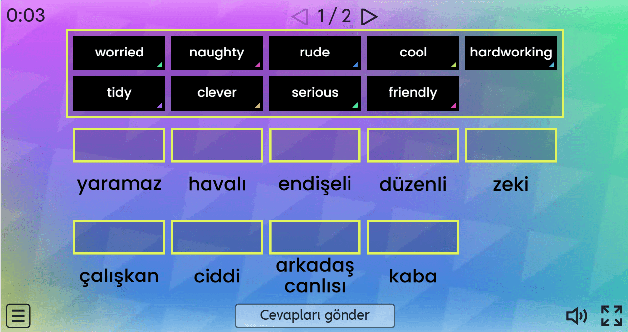 Multi English 5 - Personal Traits 1